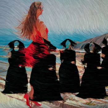 Arte digitale intitolato "Charmed" da Diana Coatu, Opera d'arte originale, Lavoro digitale 2D