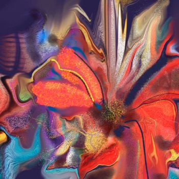 Digital Arts titled "Flora" by Diana Coatu, Original Artwork, Digital Painting