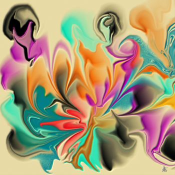 Цифровое искусство под названием "Breath of Spring" - Diana Coatu, Подлинное произведение искусства, Цифровая живопись