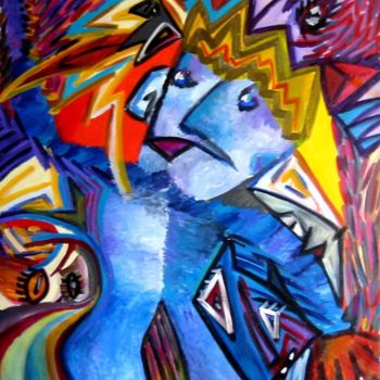 Peinture intitulée ""Que rei sou eu"" par Diana Doctorovich, Œuvre d'art originale