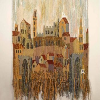 Art textile intitulée "Старый Город" par Diana Kmit, Œuvre d'art originale