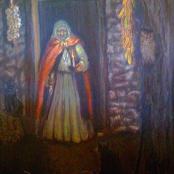 Painting titled "La curandera (Serie…" by Diana Profilio, Original Artwork, Other