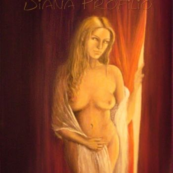 Painting titled "La espera" by Diana Profilio, Original Artwork, Oil