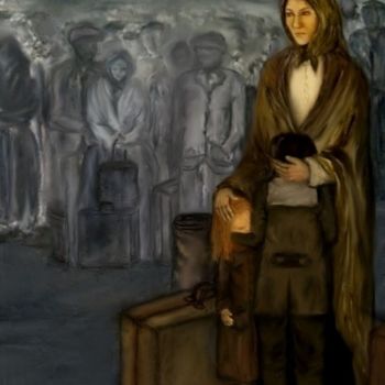 Pintura titulada "Una historia de Inm…" por Diana Profilio, Obra de arte original, Otro