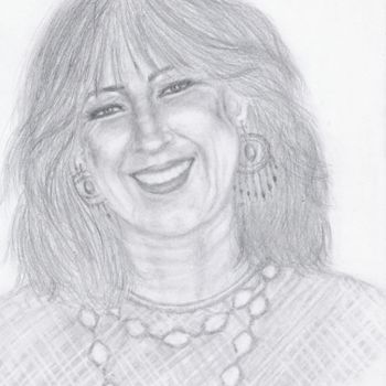 Drawing titled "Retrato de Sara Dic…" by Diana Profilio, Original Artwork