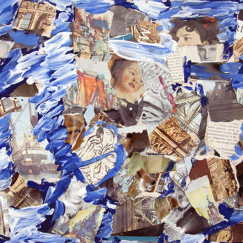 Pittura intitolato "The Flood" da Diana Ringo, Opera d'arte originale, Collages