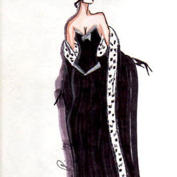 Drawing titled "Royal Glamour" by Diana Rivera, Original Artwork, Other