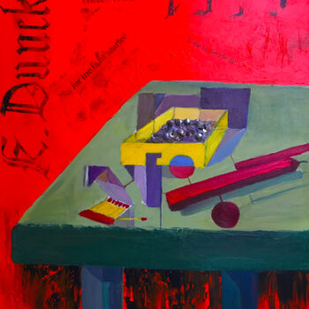 Painting titled "L'expérience de la…" by Diane Breton, Original Artwork, Acrylic Mounted on Wood Stretcher frame