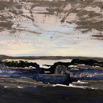 Painting titled "Inspirations océanes" by Diane Breton, Original Artwork, Acrylic