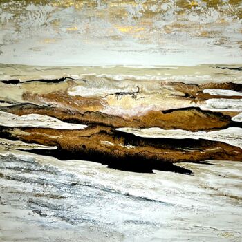 Painting titled "Bronze" by Diane Breton, Original Artwork, Acrylic Mounted on Wood Stretcher frame