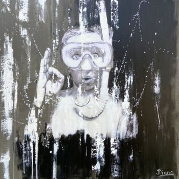 Картина под названием "Touché Coulé" - Diane Breton, Подлинное произведение искусства, Акрил