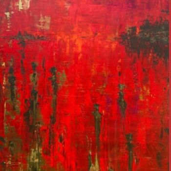 Картина под названием "Impression lointaine" - Diane Breton, Подлинное произведение искусства, Акрил Установлен на Деревянна…
