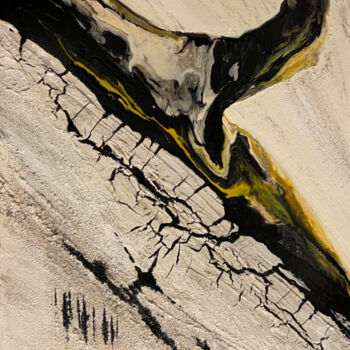 Pintura intitulada "Le jour où tout bas…" por Diane Breton, Obras de arte originais, Acrílico