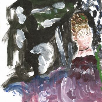 Peinture intitulée "Lady of Spain" par Diane Jones, Œuvre d'art originale, Acrylique