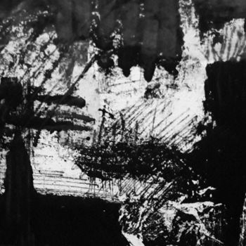 Incisioni, stampe intitolato "Paquebot à quai" da Diane Latrille, Opera d'arte originale, Monotipo