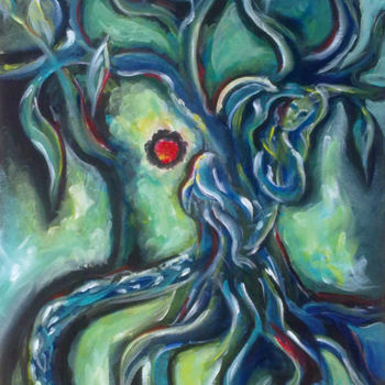 Painting titled "Eve" by Diane Maizel, Original Artwork, Oil