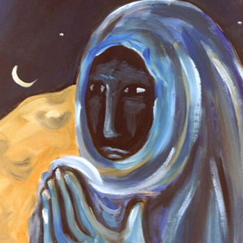 Painting titled "La nuit / Ночь / Th…" by Diane Maizel, Original Artwork