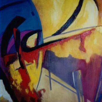 Peinture intitulée "Masque. Hommage à C…" par Diane Medus, Œuvre d'art originale, Pastel