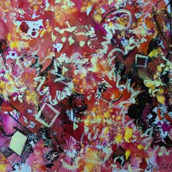 Painting titled "Musicale" by Diane Medus, Original Artwork, Acrylic