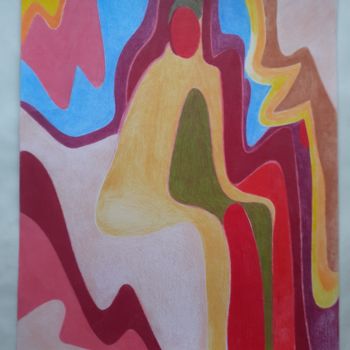 Dessin intitulée "L'indien" par Diane Serard, Œuvre d'art originale, Crayon