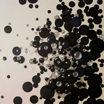 Картина под названием "bulles" - Diane Bonan, Подлинное произведение искусства, Акрил