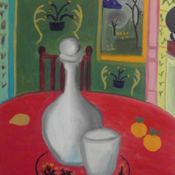 Pittura intitolato "Chez Diane" da Anna Laura Raffa (Diane Bonjour), Opera d'arte originale, Olio
