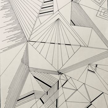 Drawing titled "Gizeh" by Diane Segard, Original Artwork, Marker