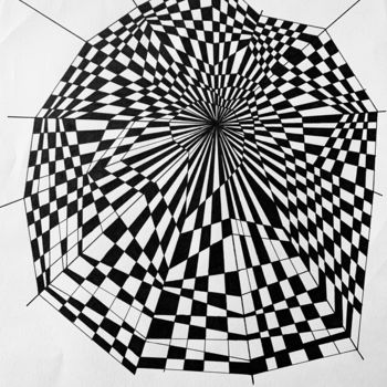 Drawing titled "Perspective" by Diane Segard, Original Artwork, Marker