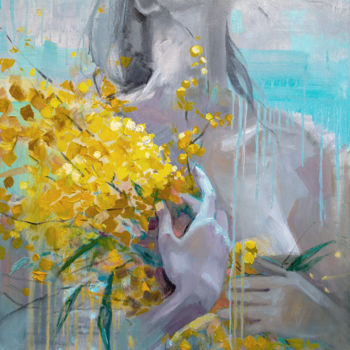 Картина под названием "Mimosa" - Tatyana Bashtannik (Tatyana Dianova), Подлинное произведение искусства, Масло