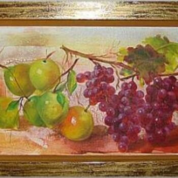 Картина под названием "Painel Frutas" - Di Carvalho, Подлинное произведение искусства, Масло