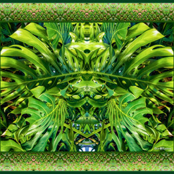 Photography titled "Regal Philodendron" by Dick And Rosanne, Original Artwork, Manipulated Photography