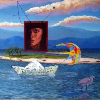 Картина под названием "Migraciones ludicas…" - Dickermany, Подлинное произведение искусства