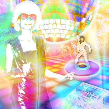 Цифровое искусство под названием "soirée disco" - Did, Подлинное произведение искусства, Цифровая живопись