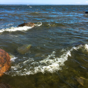 Fotografia intitulada "Baltic Sea Waves" por Dida Andr & Tevah.Art Studio, Obras de arte originais, Fotografia digital
