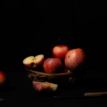 Photographie intitulée "Pommes rouges douces" par Didier Bloch, Œuvre d'art originale, Photographie manipulée
