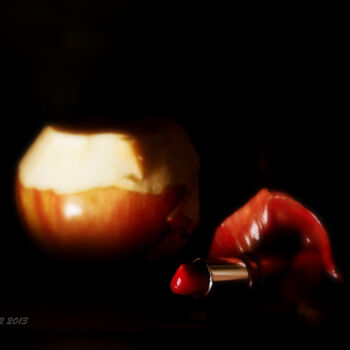 Fotografie mit dem Titel "La pomme de nuit" von Didier Bloch, Original-Kunstwerk, Digitale Fotografie