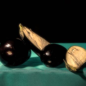 Fotografía titulada "Les aubergines" por Didier Bloch, Obra de arte original, Fotografía digital