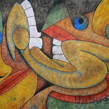 Peinture intitulée "Odalisque" par Didier Dubuis, Œuvre d'art originale
