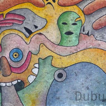Pintura titulada "Cauchemard" por Didier Dubuis, Obra de arte original, Oleo
