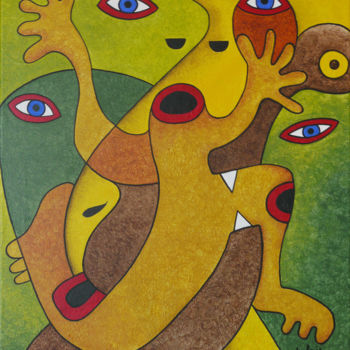 Peinture intitulée "la-peur-de-sa-vie.j…" par Didier Dubuis, Œuvre d'art originale