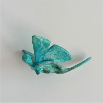 Sculpture intitulée "fée bleue" par Didier Fournier, Œuvre d'art originale, Bronze