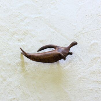Sculpture intitulée "Baleine (165)" par Didier Fournier, Œuvre d'art originale, Bronze