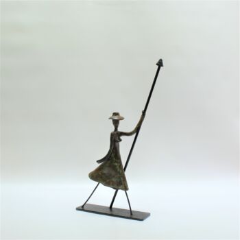 雕塑 标题为“La bergère (n° 223)” 由Didier Fournier, 原创艺术品, 青铜