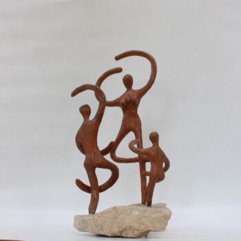 Sculpture titled "Les danseuses (149)" by Didier Fournier, Original Artwork, Bronze