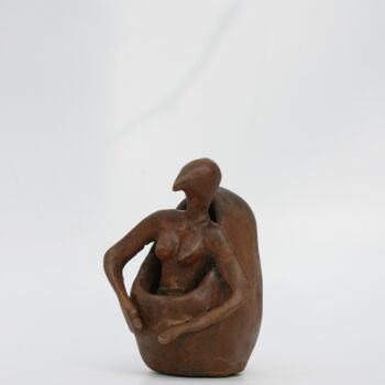 Скульптура под названием "La gardienne (251)" - Didier Fournier, Подлинное произведение искусства, Бронза