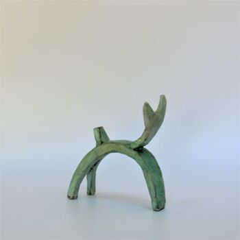 Скульптура под названием "Chamois" - Didier Fournier, Подлинное произведение искусства, Бронза
