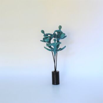 Sculpture titled "Bouquet (n° 291)" by Didier Fournier, Original Artwork, Bronze