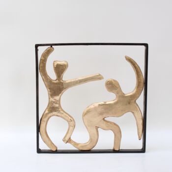 Sculpture titled "Tableau (n° 211)" by Didier Fournier, Original Artwork, Bronze