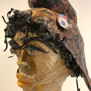 Sculpture intitulée "Marianne" par Didier Mori, Œuvre d'art originale, Carton