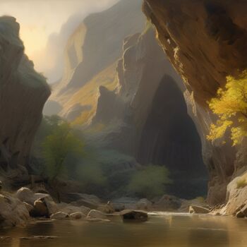 Digital Arts titled "A Mystery Nearby" by Didier Pistol, Original Artwork, AI generated image